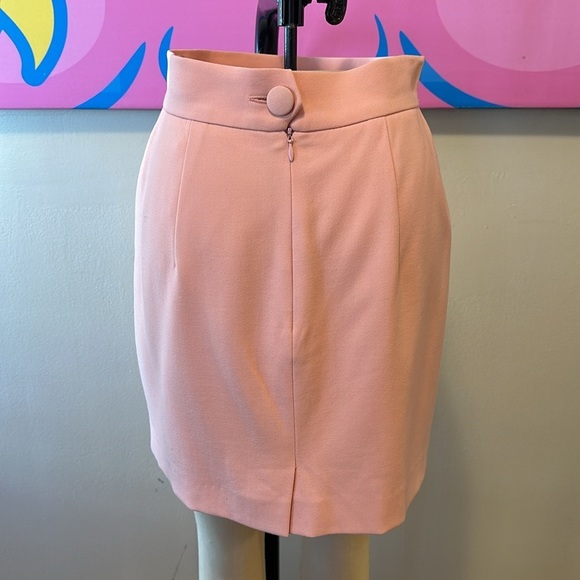 Moschino Cheap Chic Pink Wool Mini Skirt - Picture 4 of 9